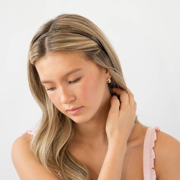 Women Headband Cellulose Acetate 1/2" Flexible Fit All Hair Types Stylish - Picture 4 of 7